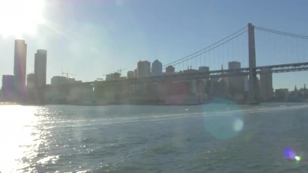 Солнце Светит Над Городом Сан Франциско — стоковое видео