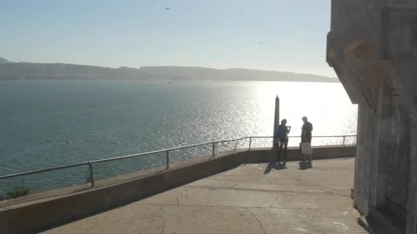 San Francisco Bay Spatřen Alcatrazu — Stock video