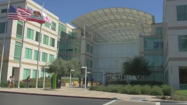 Het Hoofdkantoor Van Apple Inc Infinite Loop — Stockvideo