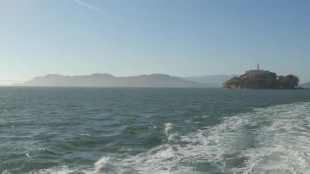 Ilha Alcatraz Baía São Francisco — Vídeo de Stock