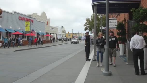 Gente Jefferson Street — Vídeo de stock