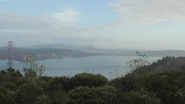 Вид Району Відпочинку Golden Gate National Recreation Area — стокове відео