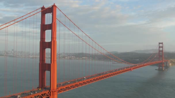 Golden Gate Bridge Vista Marin Headlands — Vídeo de Stock