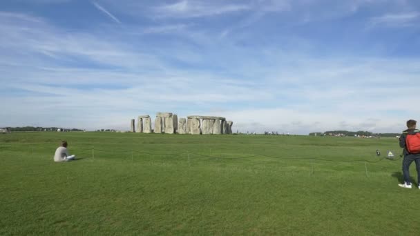 Den Berömda Stonehenge Wiltshire England — Stockvideo