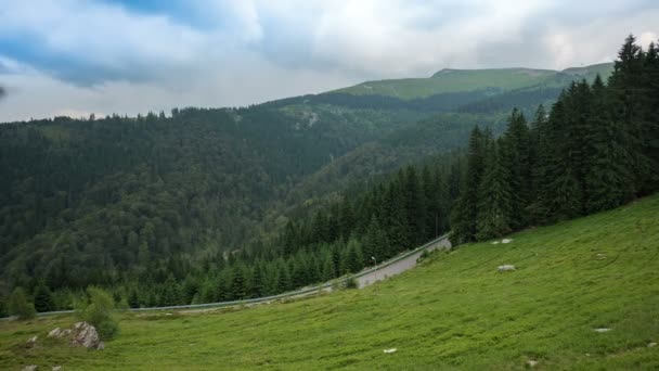 Timelapse Drogi Dół Wzgórza — Wideo stockowe