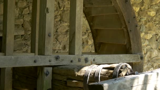 Detail Vertical Watermill — Stock Video