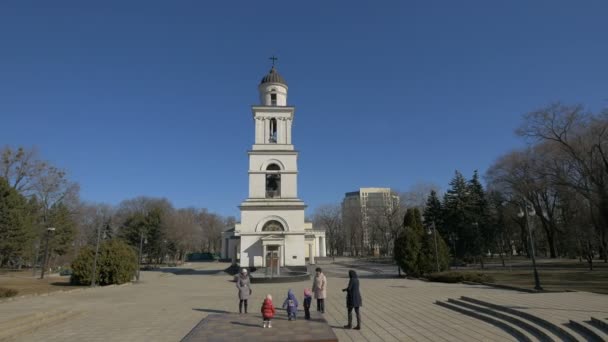 Moldova Cumhuriyeti Chisinau Daki Ortodoks Kilisesi — Stok video