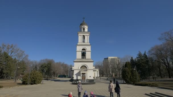 Ορθόδοξη Εκκλησία Στο Κισινάου Δημοκρατία Της Μολδαβίας — Αρχείο Βίντεο