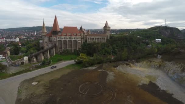 Αεροφωτογραφία Του Κάστρου Corvin — Αρχείο Βίντεο
