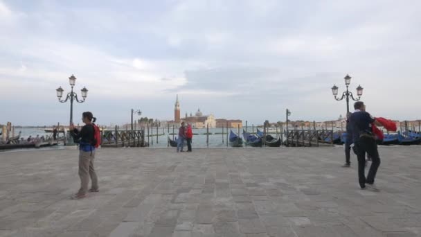 Taking Pictures Riva Degli Schiavoni — Stock Video