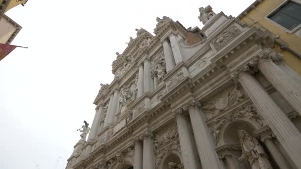 Angolo Basso Della Chiesa Santa Maria Del Giglio — Video Stock