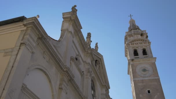 Kirche Santa Maria Formosa Mit Turm — Stockvideo