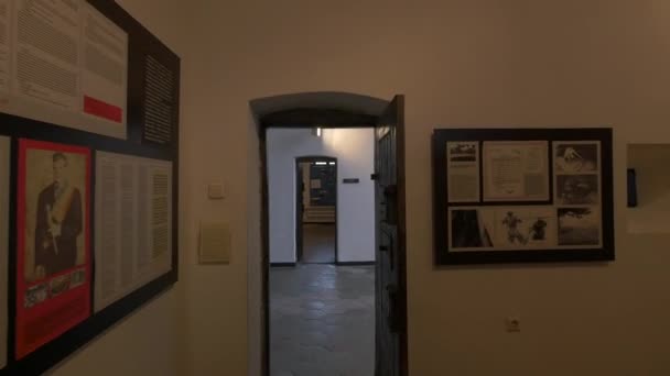 Habitaciones Vistas Sighet Memorial Museum — Vídeos de Stock