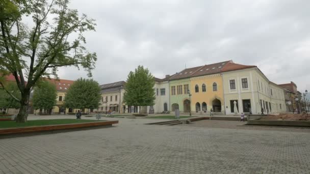 Milleniumsplatz Baia Mare — Stockvideo