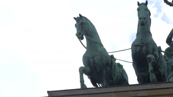 Close Horse Statues — Wideo stockowe