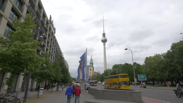 Iglesia María Torre Berlín Berlín — Vídeos de Stock