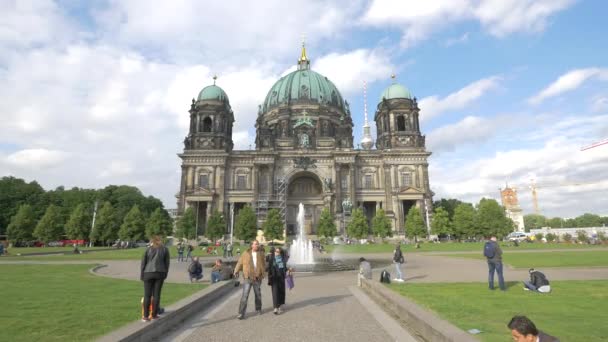 Catedral Berlín Vista Desde Lustgarten Berlin — Vídeo de stock