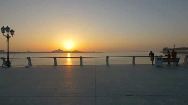Západ Slunce Abu Dhabi — Stock video