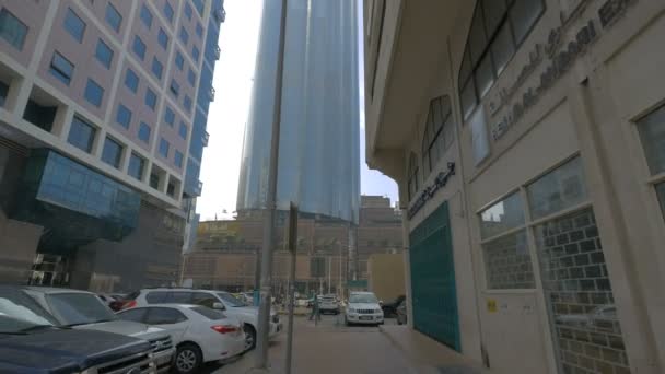 Vista Inclinada Del World Trade Center Abu Dhabi — Vídeo de stock