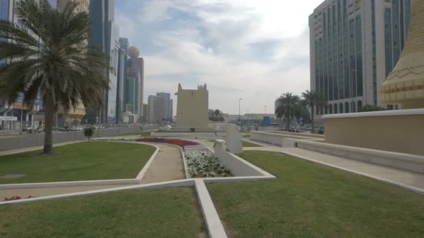 Plac Ittihad Rzeźbami Abu Dhabi — Wideo stockowe