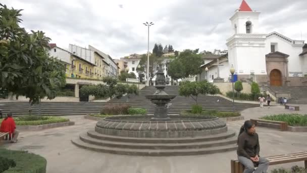 Plaza San Blas Στο Κίτο — Αρχείο Βίντεο