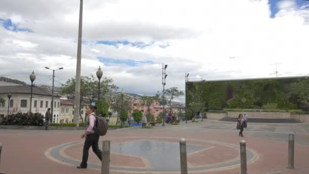 Plaza San Blas Quito — Stock video