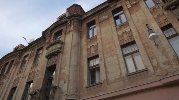 Edificio Dañado Ciudad — Vídeos de Stock