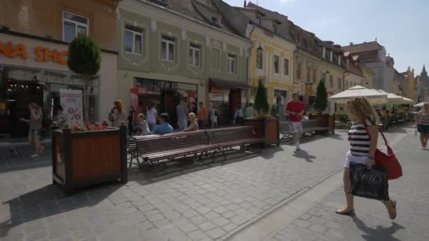 Entspannung Auf Der Straße Der Republik — Stockvideo