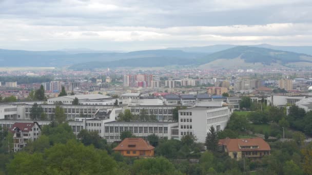 Brasov Şehri Yukarıdan Görünüyor — Stok video