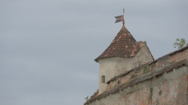 Stenen Toren Bij Citadel Van Garde — Stockvideo