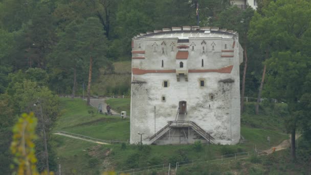 Torre Bianca Brasov Concetto Viaggio — Video Stock