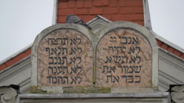 Dekalog Reformed Synagogue Brasov — Stok Video