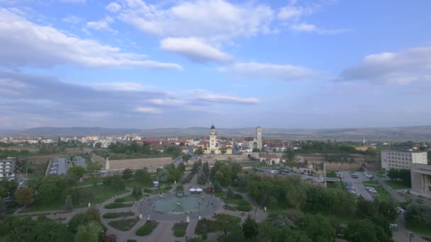 Альба Юлия Городской Пейзаж Дневное Время — стоковое видео