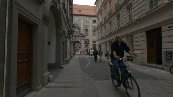Druckebergergasse Street München Duitsland — Stockvideo