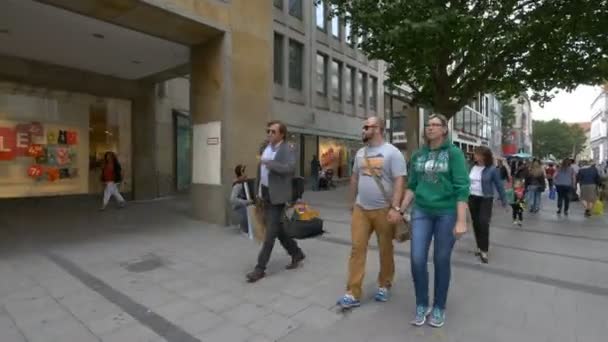 Walking Men Playing Accordion — Stock Video