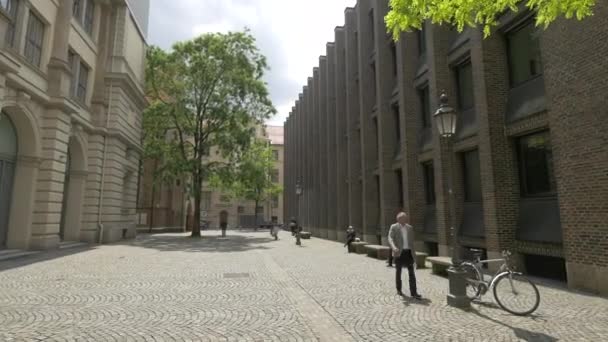 Άποψη Της Πλατείας Salvatorplatz Μόναχο — Αρχείο Βίντεο