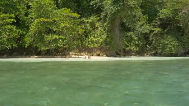 Das Wasser Der Blauen Lagune Jamaika — Stockvideo