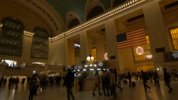Schüsse Aus Dem Inneren Der Grand Central Station New York — Stockvideo