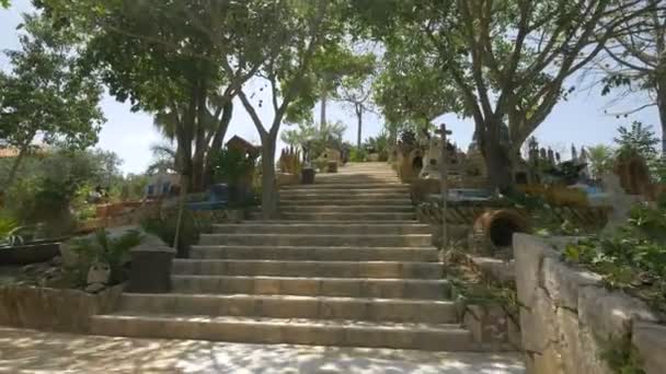 Νεκροταφείο Στο Πάρκο Xcaret Playa Del Carmen Μεξικό — Αρχείο Βίντεο
