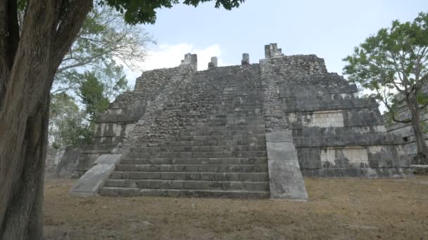 Tulum Cancun Dan Bir Tapınağın Kalıntıları — Stok video