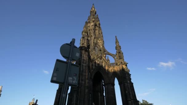 Das Scott Monument Edinburgh — Stockvideo