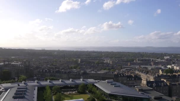 Panoramautsikt Över Edinburgh — Stockvideo