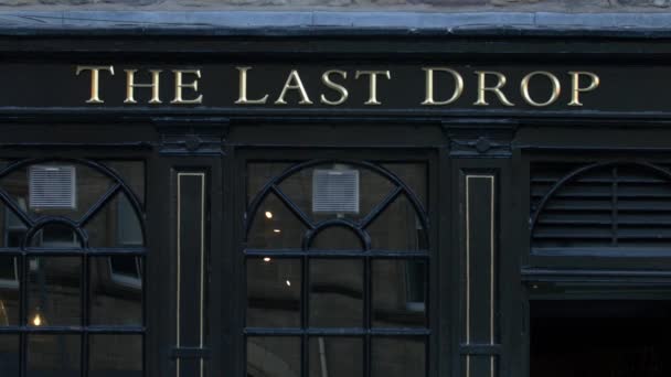 Pub Last Drop — Vídeo de stock