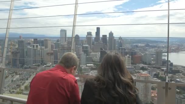 Skyscrapers Seattle United States America — Stock Video