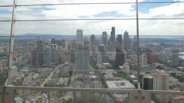 Wieżowce Seattle Stany Zjednoczone Ameryki — Wideo stockowe