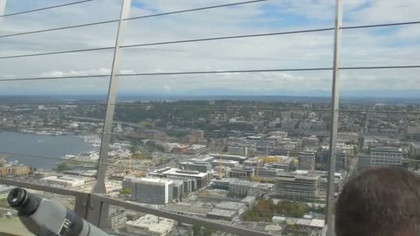 Blick Auf Die Stadt Seattle — Stockvideo