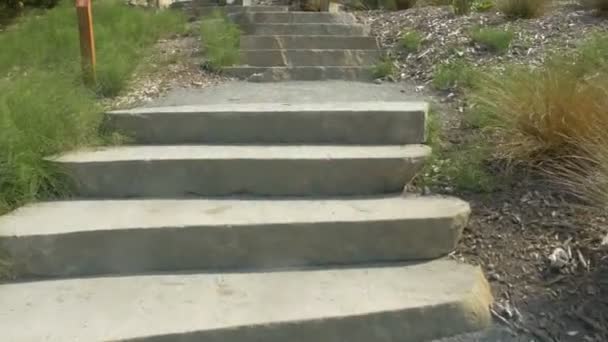 Escadas Pedra Beco — Vídeo de Stock