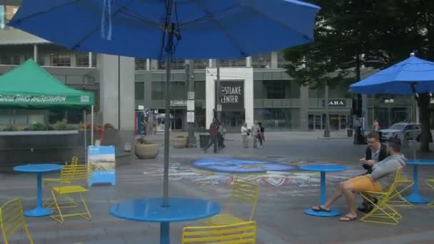 Westlake Public Plaza Vereinigte Staaten Von Amerika — Stockvideo