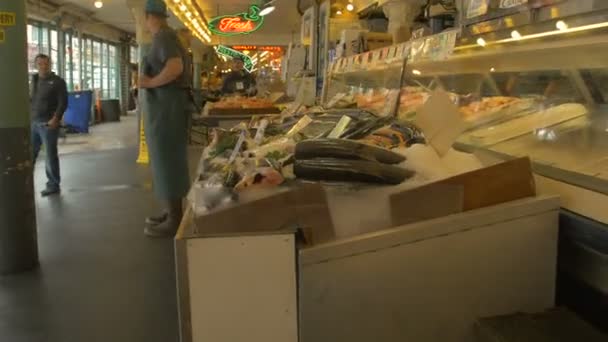 Καθυστέρηση Ψάρια Στο Pike Place — Αρχείο Βίντεο