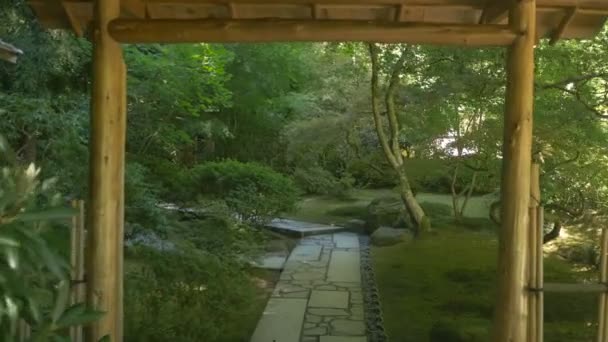 Japanse Tuin Portland — Stockvideo